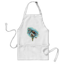 Vintage Birdhouse Apron