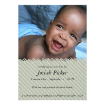 Vintage Blue Grey Invitation