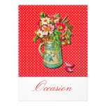 Vintage Bouquet Personalised Invitation