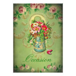 Vintage Bouquet Personalised Invitation