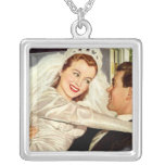 Vintage Bride and Groom; Happy Newlyweds Custom Jewelry