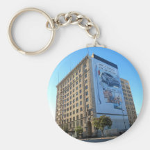 Vintage Building In Downtown LA Key Chains