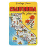 Vintage California Rectangle Magnets