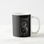 Vintage Camera Lens On Mug or Drinks Glass