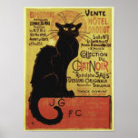 Vintage Chat Noir, Vente Hôtel Drouot Steinlen Posters