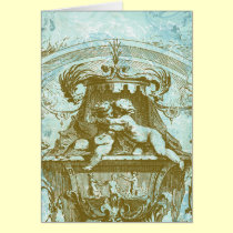Vintage Cherub Save the Date Design cards