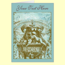 Vintage Cherub Save the Date Design cards