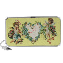 Vintage Cherubs & Heart Notebook Speakers