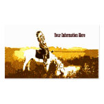 Vintage Cheyenne Warrior at Spring Business Card