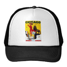Vintage Chicago Advertisement Mesh Hats