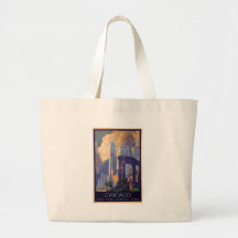 Vintage Chicago Tote Bag