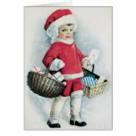Vintage Christmas Card  - Adorable card for Kids cards