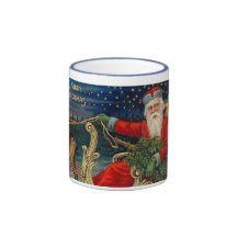 Vintage Christmas Coffee Mugs