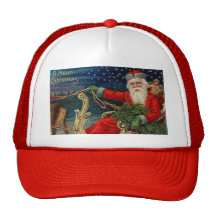 Vintage Christmas Mesh Hats