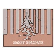 VINTAGE CHRISTMAS TREE, HAPPY HOLIDAYS POSTCARDS