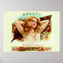 Vintage Cigar Box Label Poster