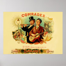 Vintage Cigar Box Label Poster