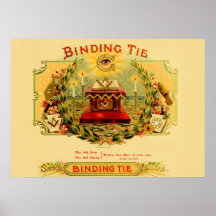 Vintage Cigar Box Label Poster