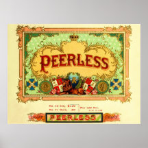 Vintage Cigar Box Label Poster