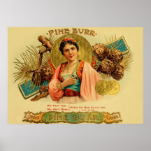 Vintage Cigar Box Label Posters