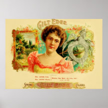 Vintage Cigar Box Label Print