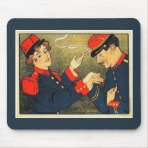 Vintage Cigarette Ad: Sigarettenreclame Mousemat
