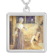 Vintage Cinderella and Fairy Godmother Fairy Tale Custom Necklace