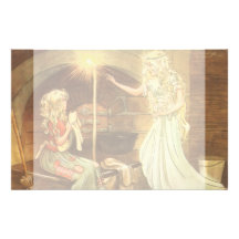 Vintage Cinderella and Fairy Godmother Stationery Design