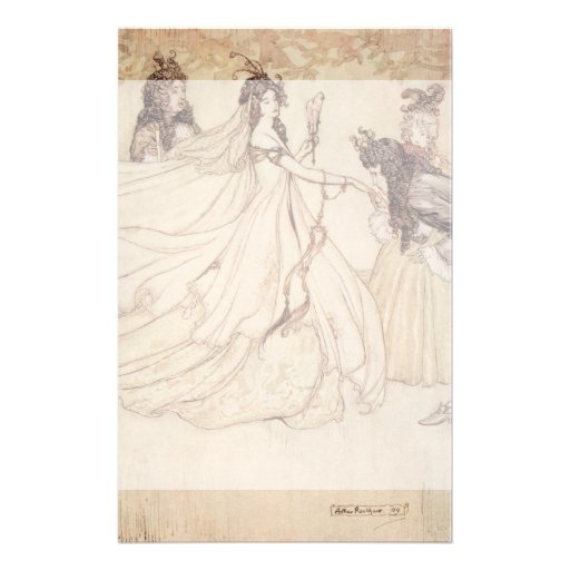 Vintage Cinderella (Ashenputtel) by Arthur Rackham Stationery