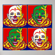 Vintage Circus Clown Poster