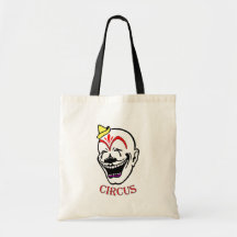 Vintage Circus Clown Tote Bags