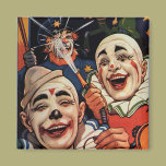 Vintage Circus, Silly Funny Humour, Laughing Clown magnets