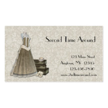 Vintage Clothing Lace Business Card