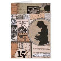 Vintage Collage Aer Greeting Card