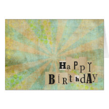 Vintage Collage Birthday Card