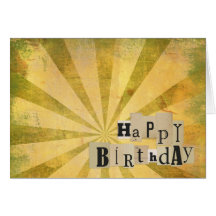 Vintage Collage Birthday Card