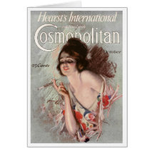 VINTAGE COSMO TREND-SETTER COVERART  GREETING CARD
