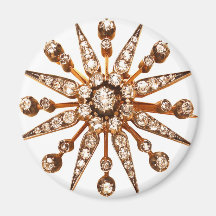 Vintage Costume Jewellery Rhinestones Diamonds Magnet