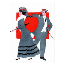 Vintage Couple Postcard