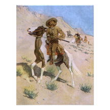 Vintage Cowboy, The Scout by Remington Personalized Invite