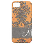 Vintage Damask Pattern with Monogram