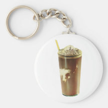 Vintage Dessert; Chocolate Shake Keychain