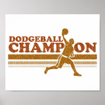 Vintage Dodgeball Champion Posters