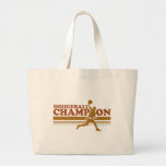 Vintage Dodgeball Champion Tote Bags