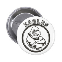 Vintage Eagles Mascot Button