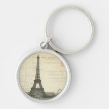 Vintage Eiffel Tower Keychain