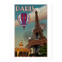 Vintage Eiffel Tower Post Cards