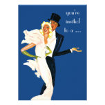 Vintage Elegant Monte Carlo Couple Dinner Party Invite