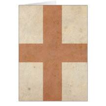 Vintage England Flag Greeting Card
