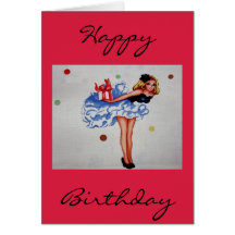 Vintage Fabric Card